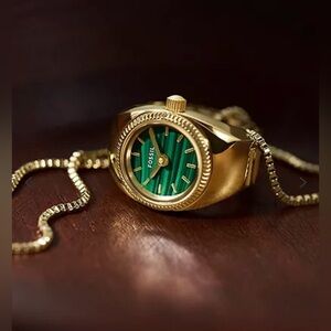 Fossil Gold and Green Women's Watch